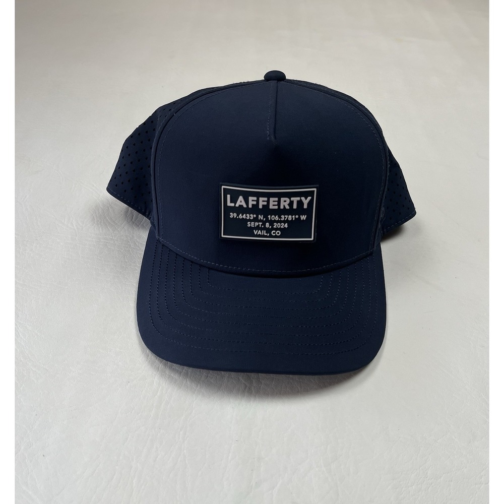 Melin Odyssey Hydro Snapback Hat Mens Classic Blue Vail Colorado Performance Cap